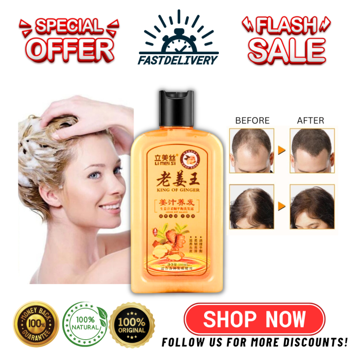 Super Effective King of Ginger Hair shampoo 500ml Refreshing Oil