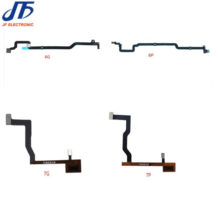 10Pcshome Touch Id คืนลายนิ้วมือบนการเชื่อมต่อเมนบอร์ดเชื่อมต่อสายเคเบิ้ลยืดหยุ่นสำหรับ Iphone 6 7 6S 8 Plus
