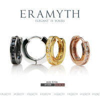 Eramyth Jewelry ต่างหูห่วง เงินแท้ 92.5 ขนาด 12MM ฝังเพชรสวิส CZ SH-0128 สินค้ามาตรฐานส่งออก(พร้อมส่ง)