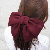 【cw】 FAMSHIN Fashion Big Bow Hairpin CuteBarrette Pink Hair Clip WomenBB Hairgrip Korean Oversize Floral Hair Accessories ！