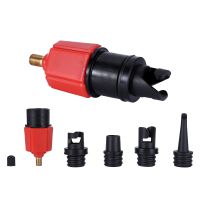 Sup Air Pump Adapter Inflatable Paddle Ruer Boat Kayak Air Valve Adaptor Tire Compressor Converter 4 Nozzle