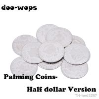 【hot】▩☎ 10pcs Thin Palming (Half Version) Tricks Appearing/Vanishing Coin Accessories Gimmick Props