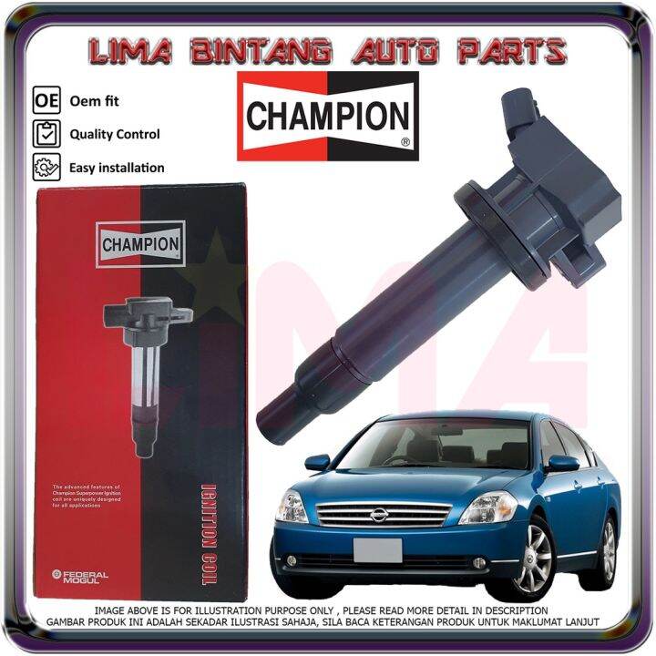 Nissan Teana J31 Ignition Coils , Plug Coil CHAMPION *Original* Lazada