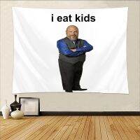 Bertram I Eat Kids Funny Decorative Blankets Meme Tapestry Macrame Wall Hanging Curtain Backdrop College Home Decor Beach Towel