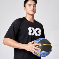 3X3เสื้อยืดบาสเกตบอลกีฬาอเมริกันของเสื้อยืดแขนสั้นชายชุดถ่ายแบบแห้งเร็วการฝึกออกกำลังกายเสื้อเสื้อยืดแบบหลวมชิคๆในจีน