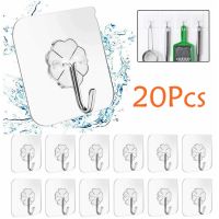 5/10/20Pcs Transparent Strong Self Adhesive Door Wall Hangers Hooks Suction Heavy Load Rack Cup Sucker for Kitchen Bathroom Picture Hangers Hooks