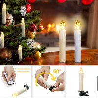 Tree Decoration LED Candles Lights with Remote Control Taper Candles Led Flameless for New Years Christmas Party Wedding