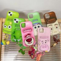 【สายคล้องโทรศัพท์】โทรศัพท์3D ดิสนีย์บัซไลท์เยียร์เคสสำหรับไอโฟน14 13 12 11 Pro Max ฝาหลัง