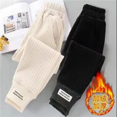 [Spot] chenille pants womens sports pants spring, autumn and winter New loose slimming womens casual pants 2023