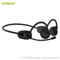 【LZ】▼❉  Bone Conduction Headphones with Noise-Canceling Boom Microphone Bluetooth 5.3 Open Ear Headphones for Driving Office Commercial