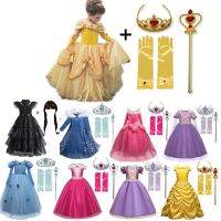 Cosplay Princess Costume For Girls Kids Halloween Carnival Party Fancy Dress Up Children Clothes Christmas Disguise  by Hs2023