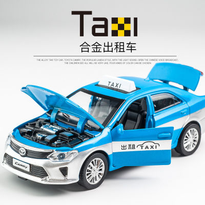 Jianyuan Simulation 1:32 Alloy Car Model Sound And Light Warrior Childrens Toy Car Taxi Model Gift