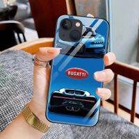 Bugatti เคสสำหรับไอโฟนโทรศัพท์กันกระแทก14 /Pro/plus/pro Max/ 13/12/11กระจกป้องกัน