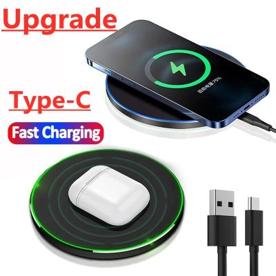 15W Wireless Charger Pad Stand for iPhone 14 13 12 11 Pro Max Samsung Xiaomi Phone Chargers Induction Fast Charging Dock Station