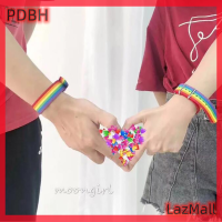 [PDBH Fashion Store] Flash Sale สร้อยข้อมือรุ้งคู่เลสเบี้ยน2ชิ้นกำไลข้อมือสีรุ้ง