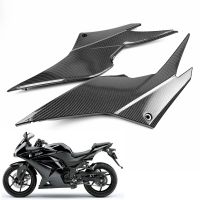 Motorcycle Carbon Fiber Painting Fai Tank Side Cover Panel Fit For Kawasaki Ninja 250R EX250 ZX250 2008 2009 2010 2011 2012