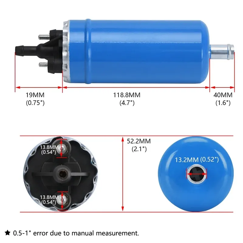 Universal High Pressure Electric Fuel Pump for Bosch 0580464070 0580464038  for Renault BMW ALFA PEUGEOT Opel