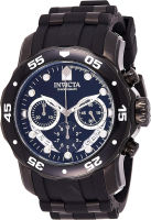 Invicta Mens 6986 Pro Diver Collection Chronograph Black Watch