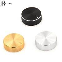 Black Silver Gold Aluminum Volume Control Rotary Knobs Black For 6mm Dia. Knurled Shaft Potentiometer