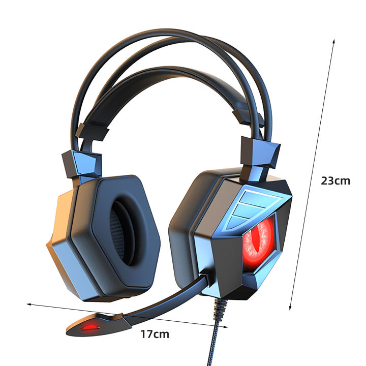 soyto-sy-g15เฮดโฟนแบบมีสายลดเสียงรบกวนที่แม่นยำสูงพร้อม-headset-gaming-stereo-usb-เย็นไฟสัญญาณ3-5มม-สำหรับคอมพิวเตอร์