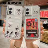 DKHORSING เคสโทรศัพท์โปร่งใสใหม่สำหรับ Xiaomi 13T / 13T Pro Xiaomi13T ปลอกอ่อนกระเป๋าใส่บัตรลายน่ารักนักบินอวกาศฝาครอบป้องกันเลนส์กล้อง MI13T