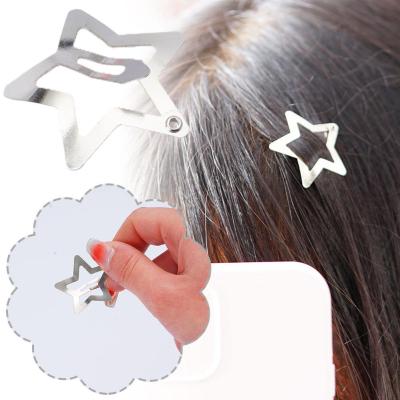 Star Hairpin Metal Bb Clips Y2K Student Side Clip Five-pointed Hairpins Star Hair Childrens Accessories Mini Y7I2