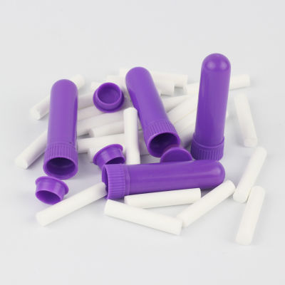 100 Sets Blank Nasal Inhaler Aromatherapy Nasal Inhaler Sticks with Wicks