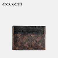 COACH ที่ใส่การ์ดผู้ชายรุ่น Card Case With Horse And Carriage Print สีน้ำตาล 4910  A7U