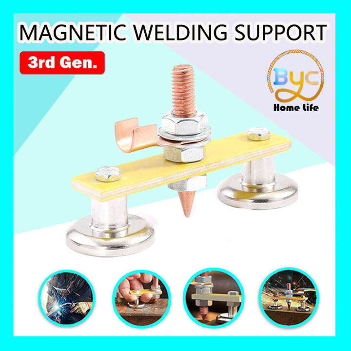 BYC Magnet Head Magnetic Ground Clamp Metal Plate Welding Support Tool ...