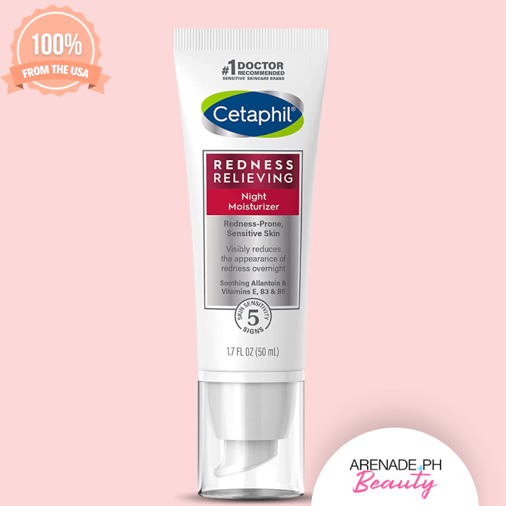 Cetaphil Redness Relieving Night Moisturizer, 1.7 oz (50 g) | Lazada PH