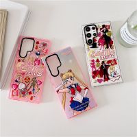 Samsung Galaxy S22 Plus S22 Ultra S21 Plus S21 Ultra S20 Ultra S20 + เคสโทรศัพท์ CASETiFY【Sailor Moon】joint ชื่อสาวหัวใจความคิดสร้างสรรค์ TPU โปร่งใสกันกระแทก Soft Protec ฝาครอบ