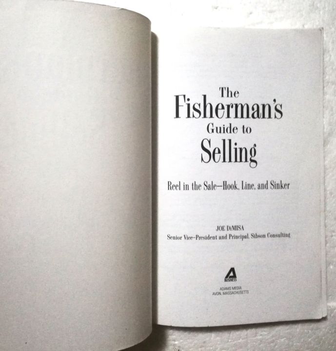 หนังสือการขายฉบับถาษาอังกฤษ-มือสอง-มีรอยพับตามภาพ-the-fishermans-guide-to-selling-reel-in-the-sale-hook-ข้อมูลเพิ่มเติมในรายละเอียด