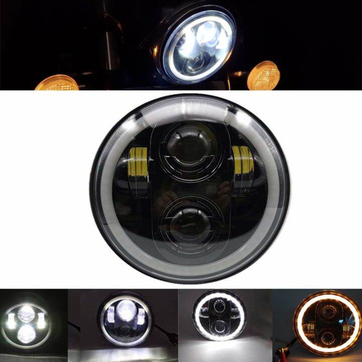 ที่ได้-5-75ไฟหน้ารถจักรยานยนต์-led-5-3-4สำหรับ-harley-sportster-1200-xl1200l-xl1200c-กำหนดเอง-xl883-883l-xl883r-softail-48