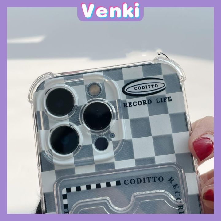 venki-เคสไอโฟน11-เคส-สำหรับ-iphone-14-pro-max-ผู้ถือบัตรโปร่งใสปกหลังการ์ดเก็บกระดานหมากรุกป้องกันกล้องกันกระแทกสำหรับ-iphone-14-13-12-11-plus-pro-max-7-plus-x-xr