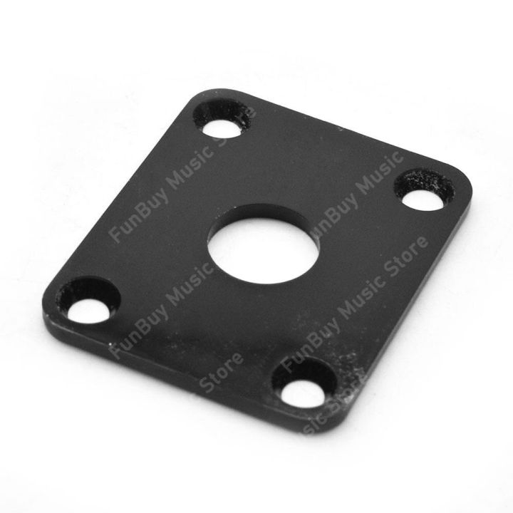 20pcs-guitar-output-jack-socket-plate-square-abs-plate-for-lp-electric-guitar-bass-jack-yellow-white-black