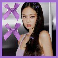 10ชิ้น Jennie สีชมพูดำแบบเดียวกันโบว์ติดผมสีลูกอมหน้าผากมินิ BB คลิปผมใส่น่ารักเด็กผู้หญิงหวานปิ่นปักผมถักกิ๊ฟติดผมข้าง