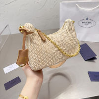 Woven PradaˉNew Hobo Womens Bag Single Shoulder Bag Crossbody Bag  (with box)