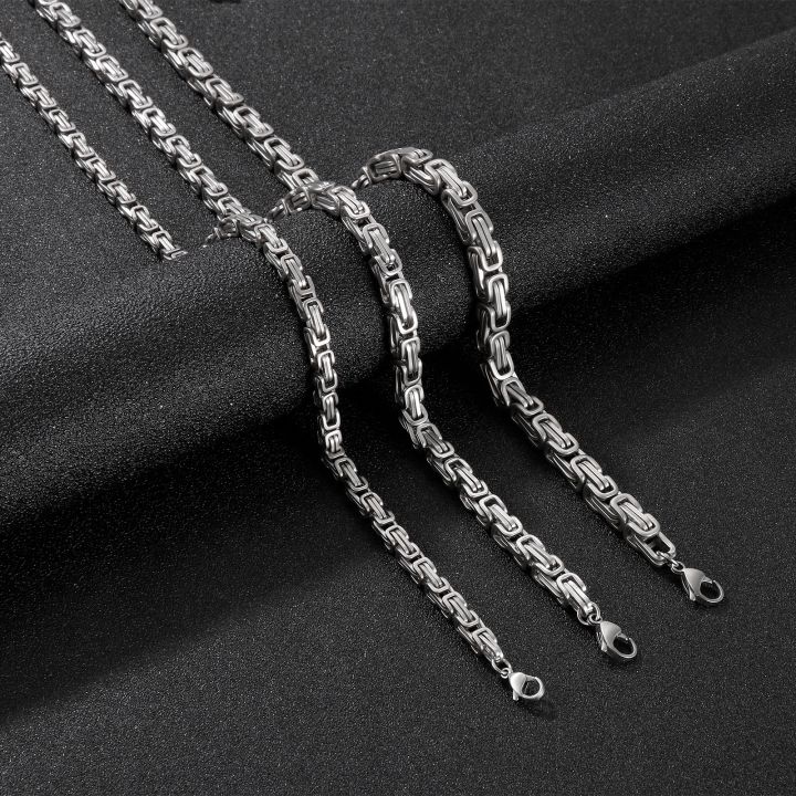 CW】 Steel Necklace Bracelet Choker Necklaces - 5/6/7mm Aliexpress |  