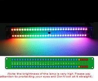 สเปกตรัมเสียงแสดงดนตรีหลากสี30ตัวชี้วัดระดับแบบคู่เครื่องขยายเสียงสเตอริโอเครื่องวัด Vu ปรับความเร็วได้จังหวะ Mp3 Agc