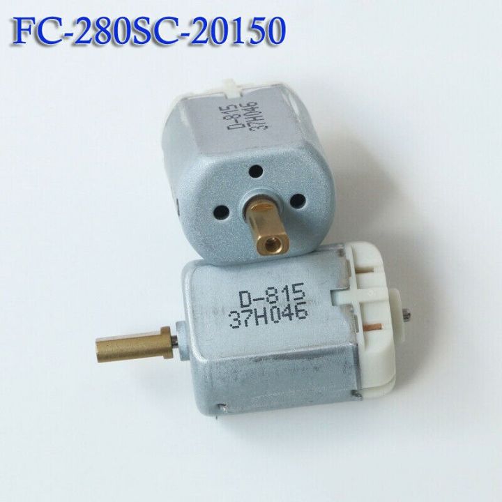 มอเตอร์กระจกมิลลิ่งแบบแบนสองชั้น-motor-listrik-dc-12v-fc-280sc-20150ขนาดเล็กสายไฟตัวล็อกประตูรถประตูรถมองหลังรถยนต์