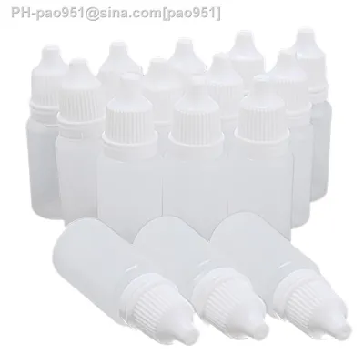 5PCS 5ML/10ML/15ML/20ML/30ML/50ML/100ML Empty Plastic Squeezable Dropper Bottles Eye Liquid Dropper Refillable Bottles