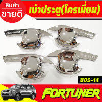 เบ้ารองมือเปิดประตู ชุบโครเมี่ยม TOYOTA FORTUNER 2005 2006 2007 2008 2009 2010 2011 2012 2013 2014 R