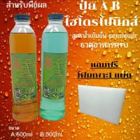 ปุ๋ยไฮโดรโปนิกส์ ปุ๋ยAB ขนาด500ml ปุ๋ยน้ำ ปุ๋ยเอบี ปุ๋ยสำหรับพืชผล ปุ๋ย Hydroponics แถมฟรี โฟมน้ำ 1แผ่น