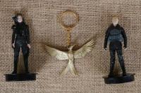 [AhQ ornaments] 3ชิ้น7-8เซนติเมตรการ์ตูนหิวเกม: Mockingjay แอ็คชั่นตุ๊กตาฮาร์ดพีวีซีของเล่นคอลเลกชัน