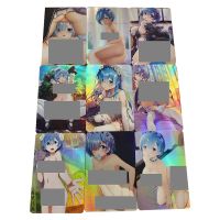 【CW】㍿☜  Diy Made 9Pcs/set Goddess Story New Rem Kawaii Swimsuit Collection Card Acg