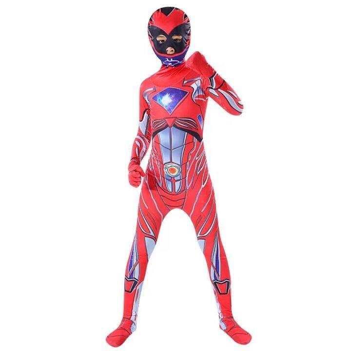 HomeSik Red Power Rangers Costume for Kids, Spider Man Halloween ...