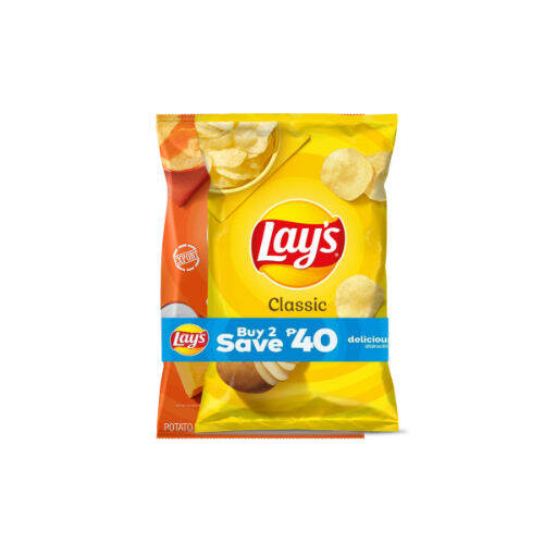 Lays Regular + Lays Cheddar & Sour Cream 170g Save 40 Lazada PH