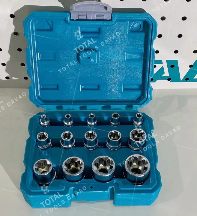 Total 14pcs E Type Socket Set Thktets0114 Industrial Lazada Ph