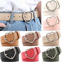 Kraiefs Ladies Womens Love Heart Buckle Belt Dress Jeans Waistband Durable Waist Strap COD