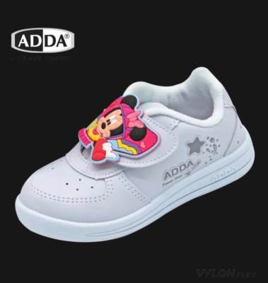 New ADDA รองเท้านักเรียนอนุบาล พละขาว มินนี่ Minnie รุ่น 41G95